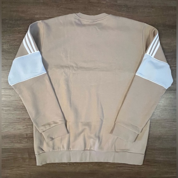 MEN'S ADIDAS ORIGINALS ZX ITASCA TREFOIL CREW KHAKI SWEATSHIRT Size XL F17 - Picture 3 of 8